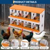 Chicken Nesting Boxes, Hole Roll Away Nest Box for Chicken Coop, Metal Egg Laying Box with Lid Cover to Protect Eggs, Rollout Egg Collection - 4 of 4