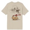 Lone Star Armadillo Drinking Rope Logo Adult Pelican Crew Neck Short Sleeve T-shirt - 3 of 4