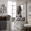 Seaside Lodge Hall Tree White - Home Styles: Mudroom Storage with Bench & Coat Hooks - 3 of 4