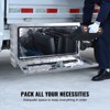 VEVOR Underbody Truck Box, 30"×14"×16" Pickup Storage Box, Heavy Duty Aluminum Diamond Plate Tool Box with Lock and Keys, Waterproof Trailer Storage - 4 of 4