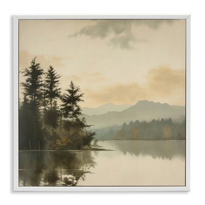 Stupell Industries Beige Mountain Landscape, 17" x 17"
