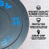 Dexmalle Rubber Plate with 2-Inch Steel Insert Rubberized Weightlifting Barbell Plates 45LB - 4 of 4