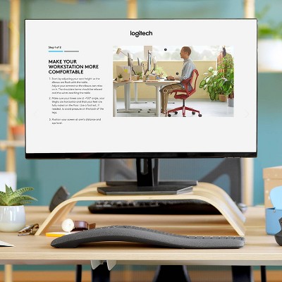 Logitech ERGO K860 Ergonomic Full-Size Wireless Scissor Keyboard with Wrist Rest - Black