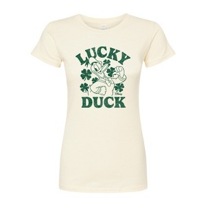 Women's - Disney - Donald Duck St. Patrick's Day Lucky Fitted Graphic T-Shirt - 1 of 3