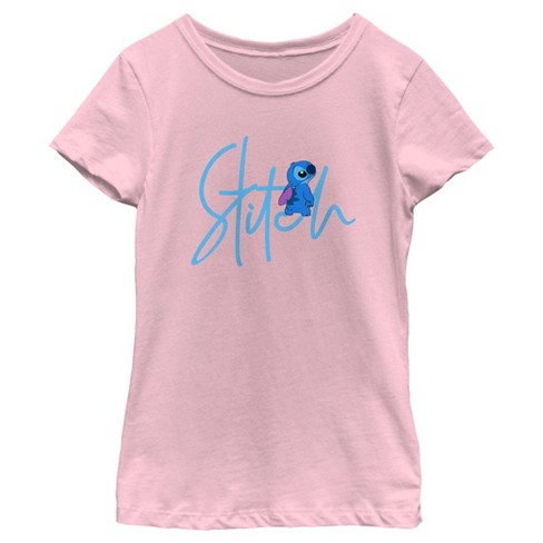 Girl's Lilo & Stitch Alien Signature T-Shirt - image 1 of 4