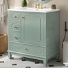 Whisen 30" Bathroom Vanity with Sink, Soft-Close Door & 3 Drawers - 3 of 4