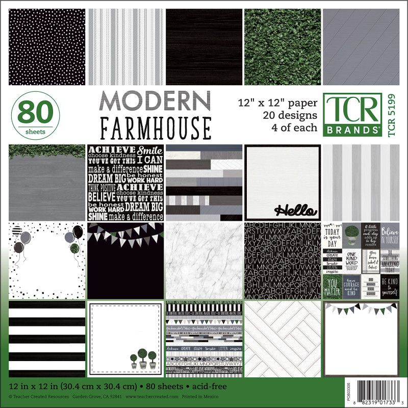 Teacher Created Resources Modern Farmhouse Project Paper, 1 of 2