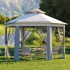 Garvee 13×13 FT Hexagonal Instant Pop‑Up Gazebo Screen Tent with Mosquito Netting – 6‑Sided UV‑Resistant Steel Frame Outdoor Canopy - 4 of 4