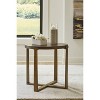 Balintmore End Table with Antiqued Goldtone Base: Signature Design by Ashley - 2 of 4
