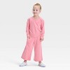 Toddler Girls' French Terry Sweatshirt - Cat & Jack™ - 4 of 4