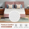 FDW 6 inch Bamboo Charcoal Memory Foam Mattress Cooling Gel Infused CertiPUR-US Certified Breathable Bed Mattress for Cooler Sleep,White - 3 of 4
