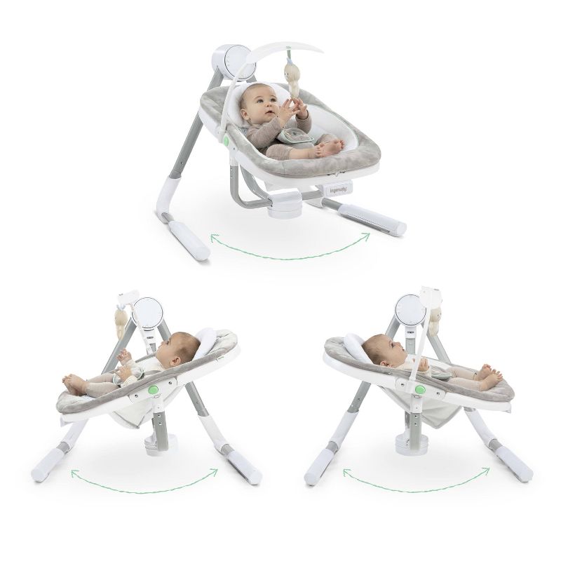 Ingenuity Any Way Sway Power Adapt Dual Direction Baby Swing, 3 of 13