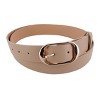 CTM Women's  Belt with Centerbar Buckle (Pack of 2 Colors) - 3 of 4