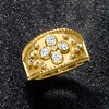 Ross-Simons 0.50 ct. t.w. Diamond Etruscan-Style Wide Ring in 18kt Gold Over Sterling - 4 of 4