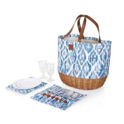 Picnic Time Promenade Moroccan Watercolor Picnic Basket