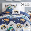 4 Pcs Comforter Sets for Boys & Girls, Ultra-Soft Microfiber Bedding Set with Matching Shams and Decorative Pillow - 2 of 4