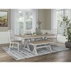 Signature Design by Ashley Westlinport Farmhouse Style Dining Bench, Antique White - 3 of 4