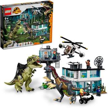 LEGO Jurassic World T. rex Dinosaur Breakout Toy 76944, Dino Toys for  Preschool Kids, Boys and Girls Aged 4 Plus, with Airport, Helicopter and  Buggy