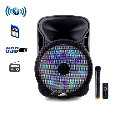 Befree Sound 8in 400 Watt Bluetooth Portable Party Pa Speaker System With  Illuminating Lights : Target