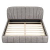 Queen Bed Frame With Headboard,Upholstered Platform Bed With Thick Fabric, Grounded Bed With Solid Frame, Beds Modern With 64" Wide-Cuddlewood - 3 of 4