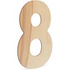 Bright Creations 10 Piece Unfinished Wood 12-Inch Number 0-9 for DIY Crafts & Home Wall Decor - 3 of 4