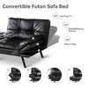 Dyonery 71" Convertible Futon Sofa Bed,Modern Memory Foam Futon Couch with Detachable Cushion,Adjustable Backrest & Armrest - 4 of 4
