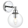 Elegant Lighting Jaelynn 1 light Chrome and Clear Bath Sconce - 2 of 4