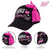 JoJo Siwa Little Girl’s Baseball Hat for Ages 4-7- Black/Pink - 4 of 4