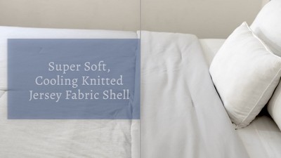 Twin Light Grey Down-Alternative Cooling Comforter
