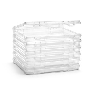 Sorbus Set of Clear Stackable Portable Project Case Fits 10"x12" - Snap-Tight Closure, Ideal for Board Games, Crafts, and Office Supplies - 1 of 4