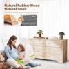 Karl Home 6-Drawer Natural MDF (Medium-Density Fiberboard) 57.09in. W Chest of Drawer - 3 of 4