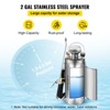 VEVOR 2Gal Stainless Steel Sprayer, Set with 20\" Wand& Handle& 3FT Reinforced Hose, Hand Pump Sprayer with Pressure Gauge&Safety Valve, Silver - 4 of 4