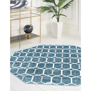 Unique Loom    Matrix Trellis Tile Area Rug - 1 of 4
