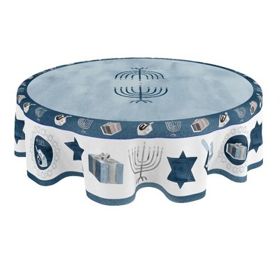 Laural Home Happy Hanukkah Rectangle Tablecloth