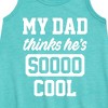 Girls' - Instant Message - Cool Dad He Thinks Graphic Sleeveless Aline Dress - 2 of 4