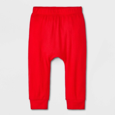 Baby Wowzer Ribbed Jogger Pants - Cat & Jack™ Red : Target