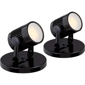 Pro Track Downey 2 3/4" High LED Mini-Uplight in Black Set of Two