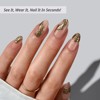 BTArtbox Press-On Nails - Gold Rush - S Almond - 32ct - 2 of 4