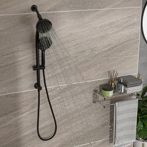 PAGED Multi Function Dual Shower Head Modern Shower System with Hand Shower for Bathroom, Restroom - 1 of 4