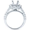 Pompeii3 1ct Halo Diamond Engagement Ring Setting 14K White Gold - 2 of 4