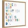 Amanti Art Rainbow Words I by Moira Hershey Canvas Wall Art Print Framed 16 x 16-in. - 3 of 4