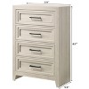 Sapphtopaz Modern Dresser with Drawers & Handle Closet Organizers and Storage with Sturdy Frame Chest of Drawers for Bedroom,Entryway - 4 of 4