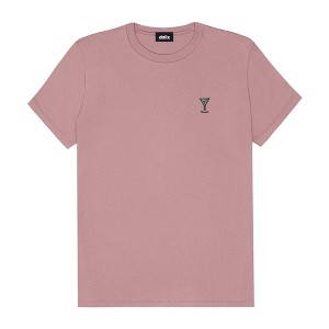 Dalix Martini Embroidered Lightweight Relaxed Jersey Tee Summer Cute Food Womens - 1 of 4