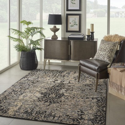 Majestic Vintage Medallion Wool Blend Area Rug 5'6" x 8'