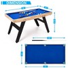 Whizmax 48" Wood Pool Table Portable Billiards Table for Kids and Adults Mini Pool Table Pool Game Table with 2 Cue Sticks 16 Balls Triangle Chalk - 3 of 4