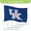 NCAA University of Kentucky Flag with Grommets, 3'x5' UK Wildcats Outdoor College Flags & Banners for Garden Patio Indoor Wall Décor - 3 of 4