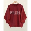 Coolmee Crewneck Sweatshirt for Women Casual Oversized Pullover Hoodies Long Sleeve Letter Tops - 3 of 4