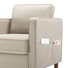 Best Price Mattress Hana Armchair Beige: Eucalyptus Wood Frame, High Density Foam, Tool-Free Assembly - 4 of 4