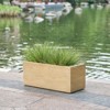 AZL1 Life Concept Planter Rectangle Box Durable MGO Handmade with Drainage Plug No Assembly Needed for Backyard Outdoor, Beige, 28.75"*15.6"*15.5" - 2 of 4
