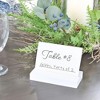 Darware White Wooden Sign Holders, 6pk; Stands for Cardstock, Acrylic Signs, and Greeting Cards, Large 4.6 Inch Long by 2.8 Inch Wide - 4 of 4